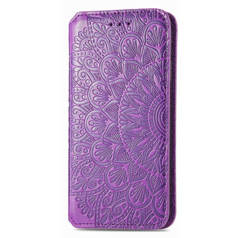 Folio Cover iPhone 13 Mini Custodia in pelle Mandala