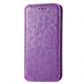 Folio Cover iPhone 13 Mini Custodia in pelle Mandala