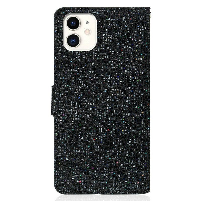 Folio Cover iPhone 13 Mini Design A S Con Paillettes