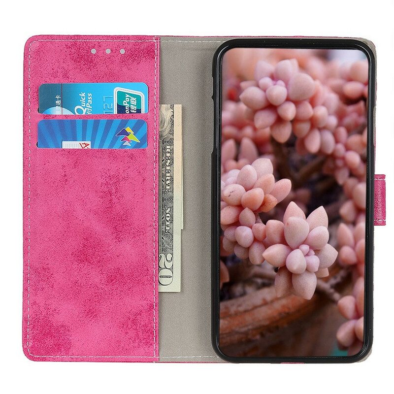 Folio Cover iPhone 13 Mini Effetto Pelle Vintage