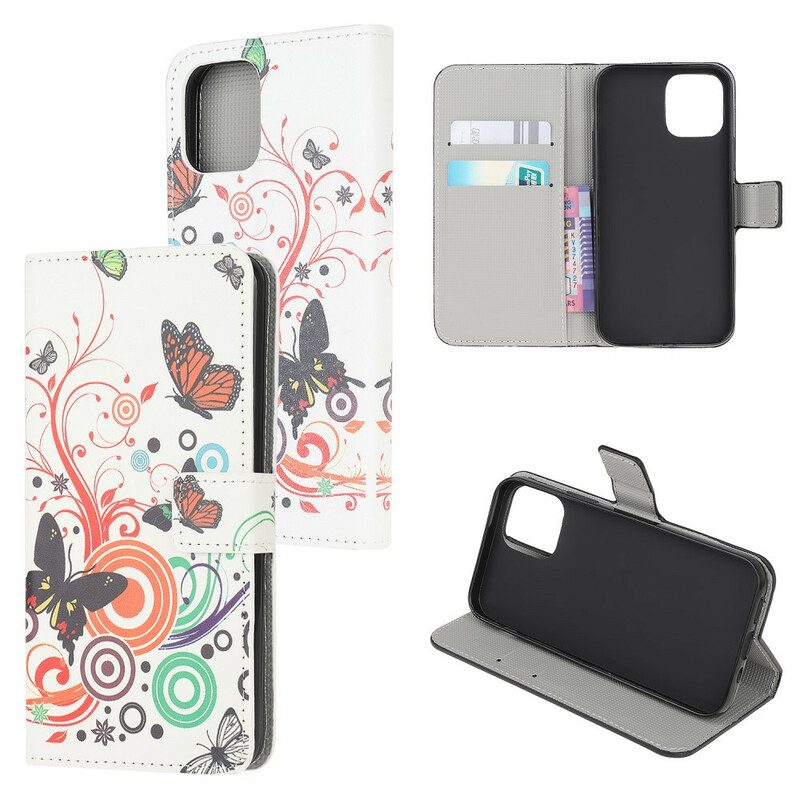 Folio Cover iPhone 13 Mini Farfalle Pazze