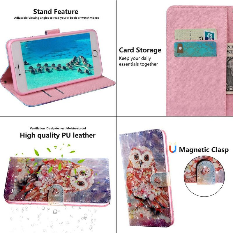 Folio Cover iPhone 13 Mini Punto Luminoso Germain Il Gufo