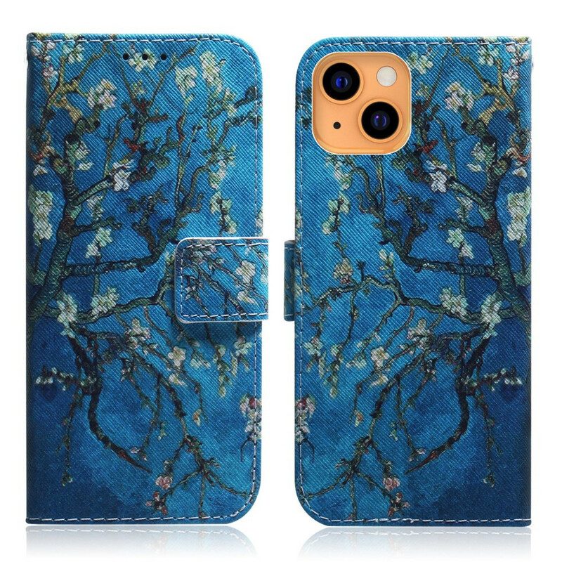 Folio Cover iPhone 13 Mini Ramo Di Un Albero In Fiore