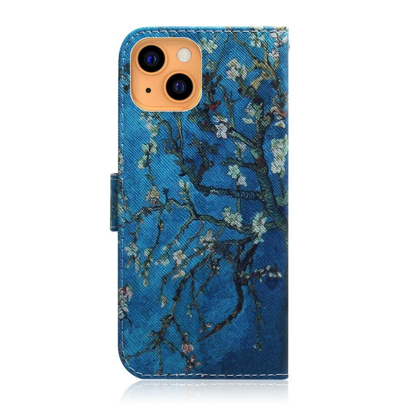 Folio Cover iPhone 13 Mini Ramo Di Un Albero In Fiore