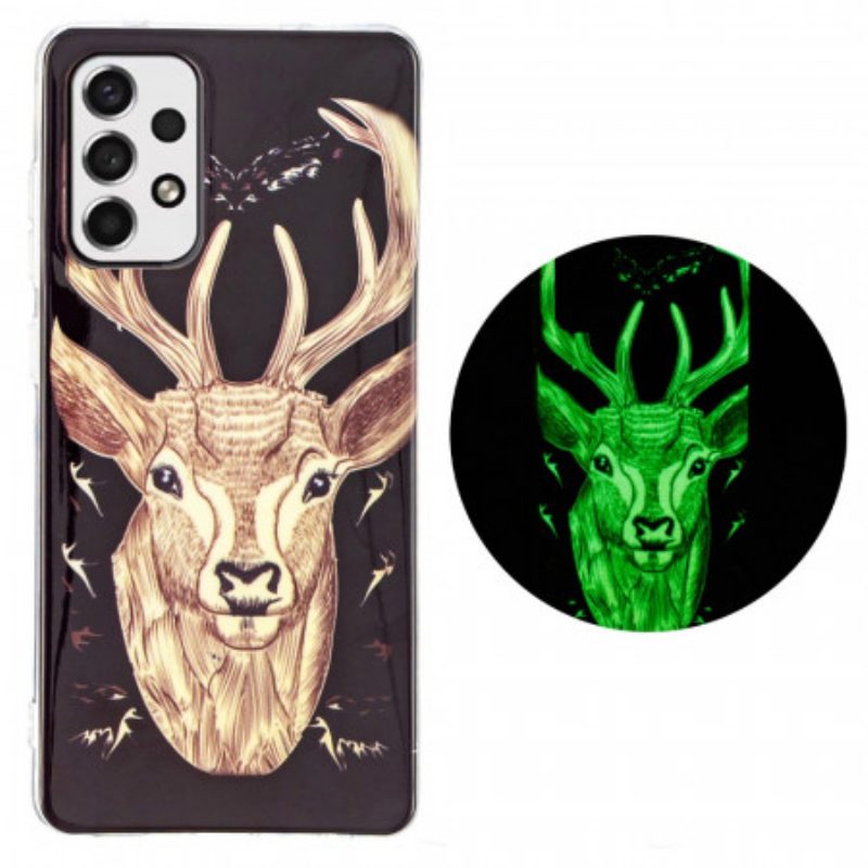 Cover Samsung Galaxy A33 5G Cervo Maestoso Fluorescente