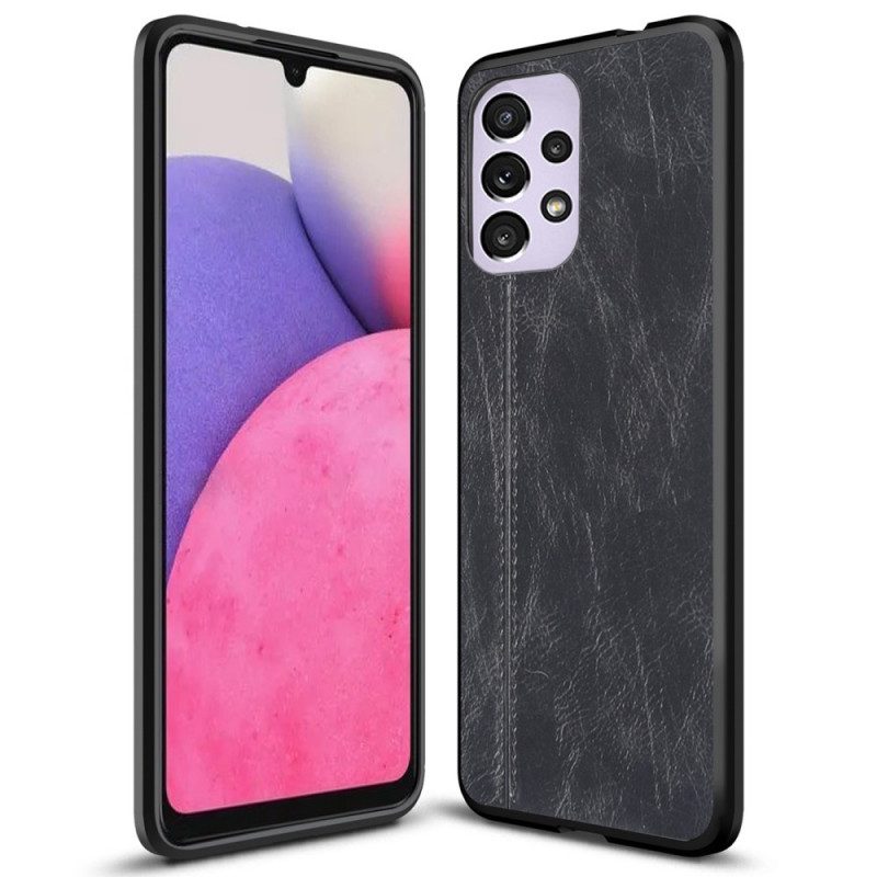 Cover Samsung Galaxy A33 5G Effetto Pelle Couture