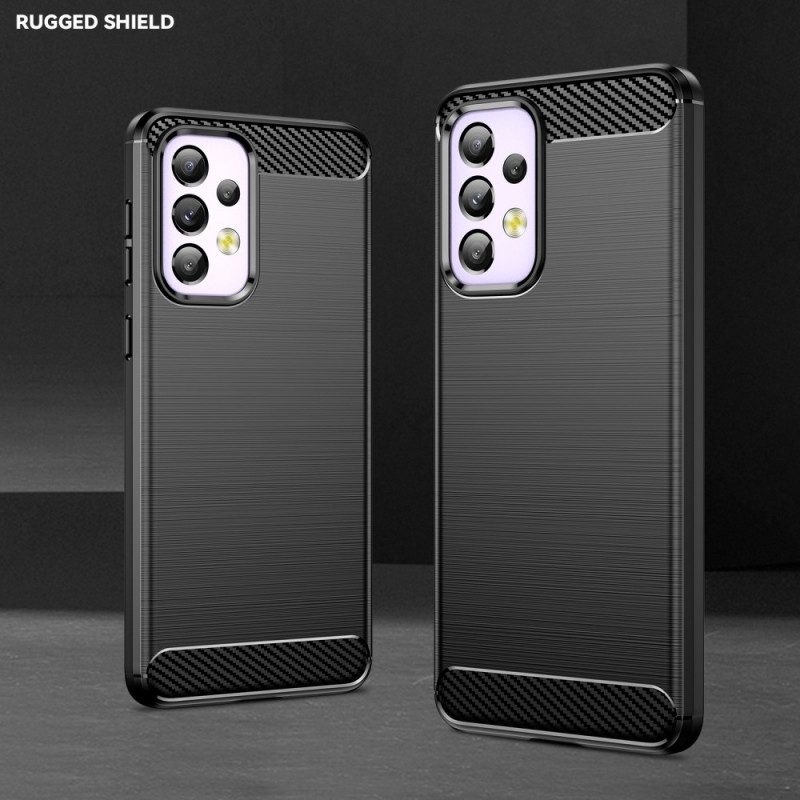 Cover Samsung Galaxy A33 5G Fibra Di Carbonio Spazzolata