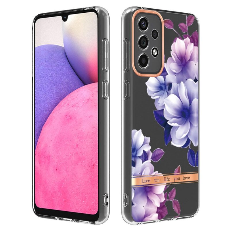 Cover Samsung Galaxy A33 5G Floreale Senza Soluzione Di Continuità