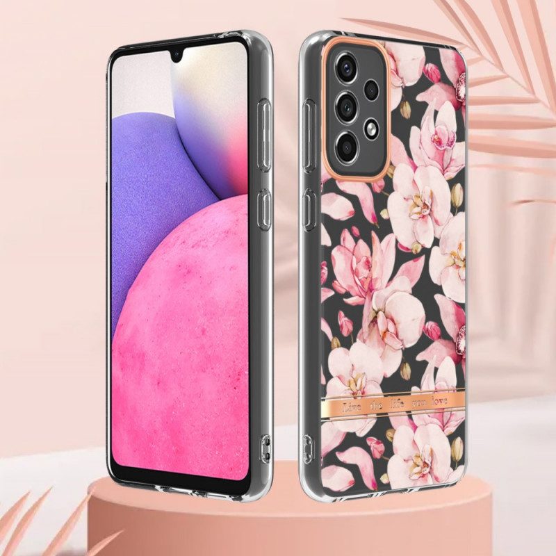 Cover Samsung Galaxy A33 5G Floreale Senza Soluzione Di Continuità