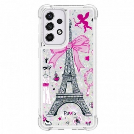 Cover Samsung Galaxy A33 5G Le Paillettes Della Torre Eiffel