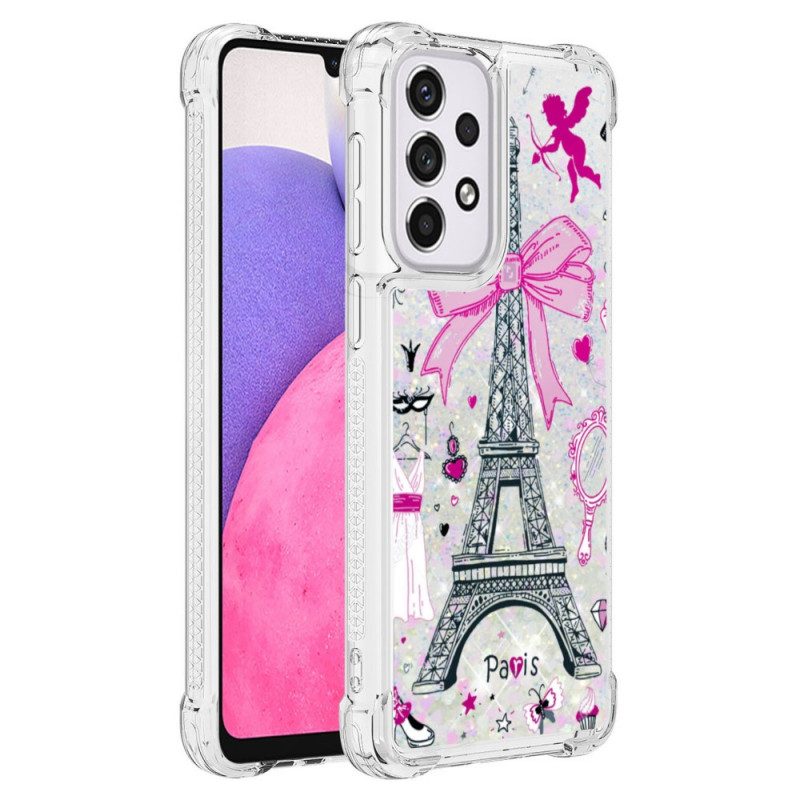 Cover Samsung Galaxy A33 5G Le Paillettes Della Torre Eiffel