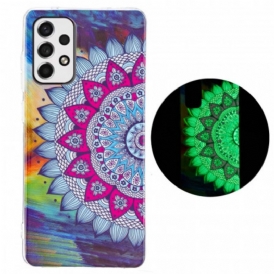 Cover Samsung Galaxy A33 5G Mandala Colorato Fluorescente