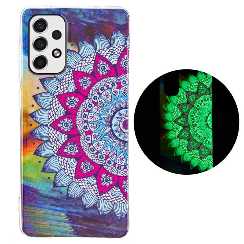 Cover Samsung Galaxy A33 5G Mandala Colorato Fluorescente