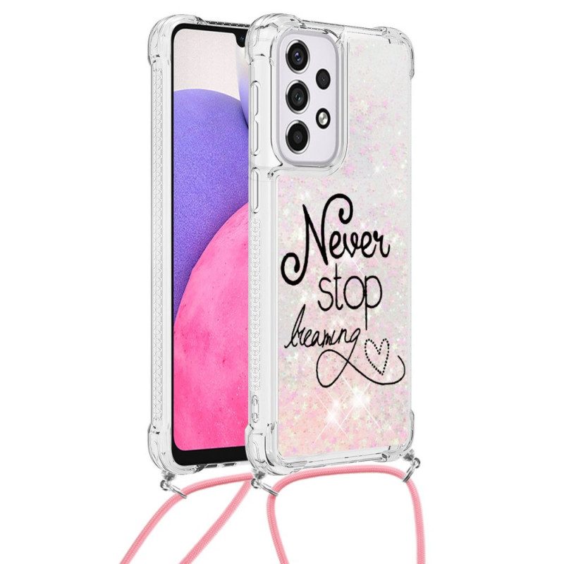 Cover Samsung Galaxy A33 5G Never Stop Glitter Coulisse