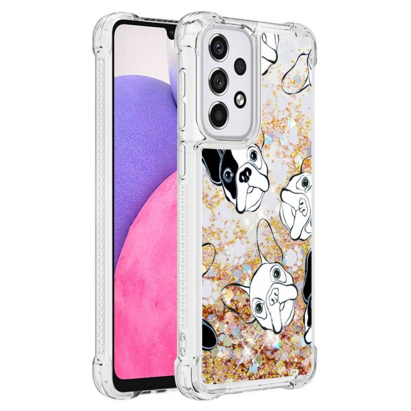 Cover Samsung Galaxy A33 5G Signor Cane Paillettes