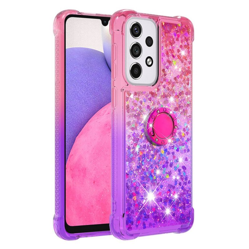 Cover Samsung Galaxy A33 5G Staffa Ad Anello Glitterata