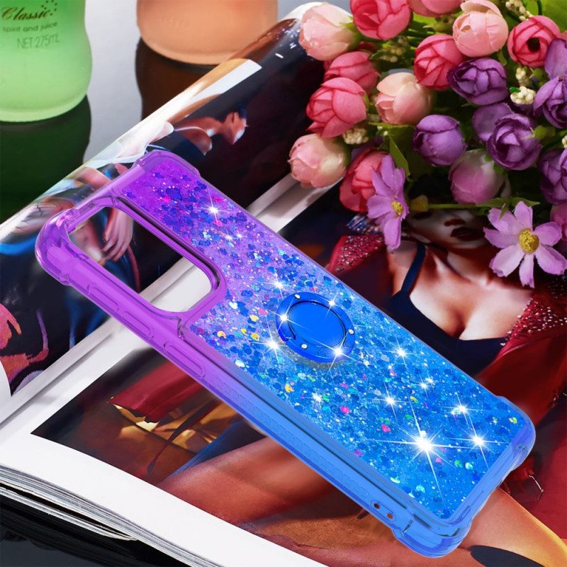 Cover Samsung Galaxy A33 5G Staffa Ad Anello Glitterata