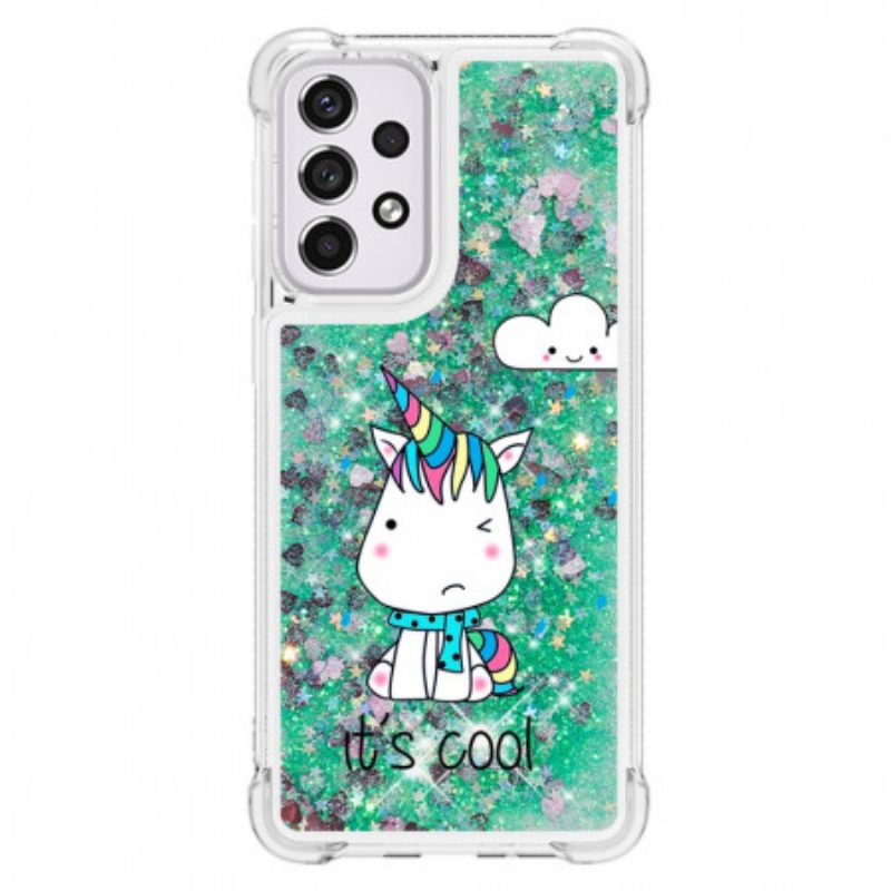 Cover Samsung Galaxy A33 5G Unicorno Glitterato