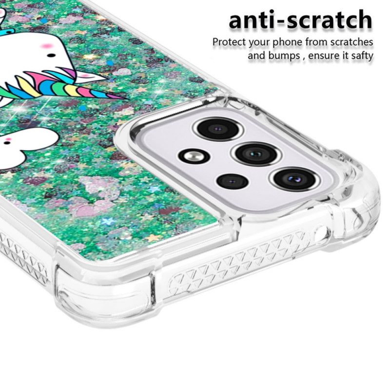 Cover Samsung Galaxy A33 5G Unicorno Glitterato