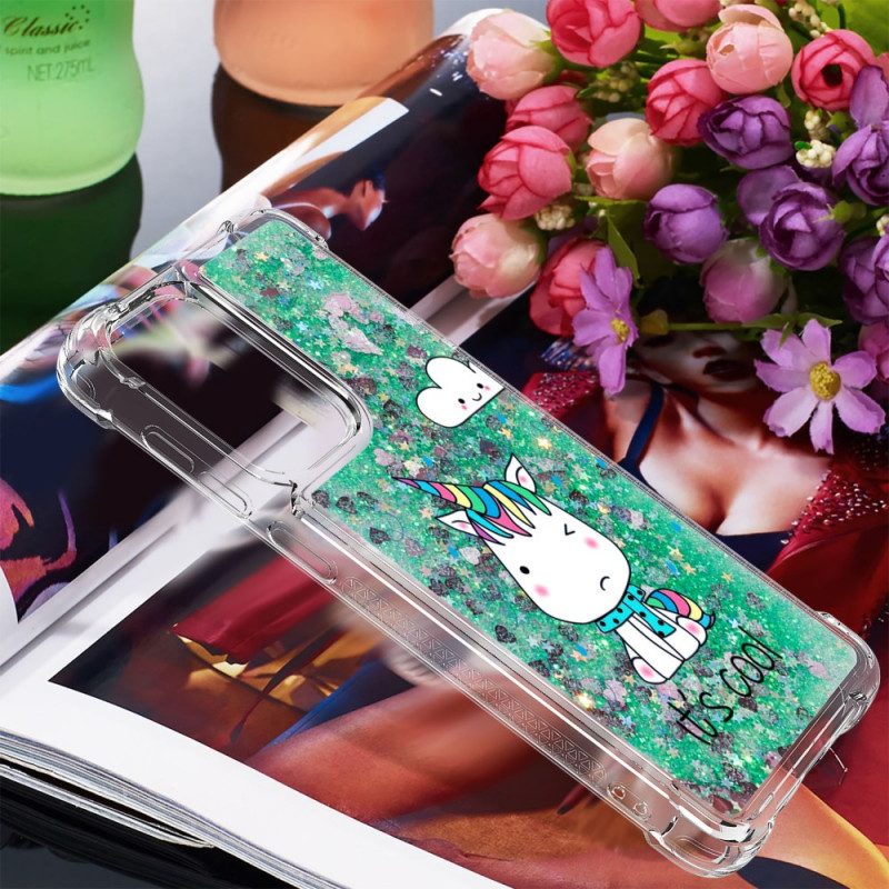 Cover Samsung Galaxy A33 5G Unicorno Glitterato