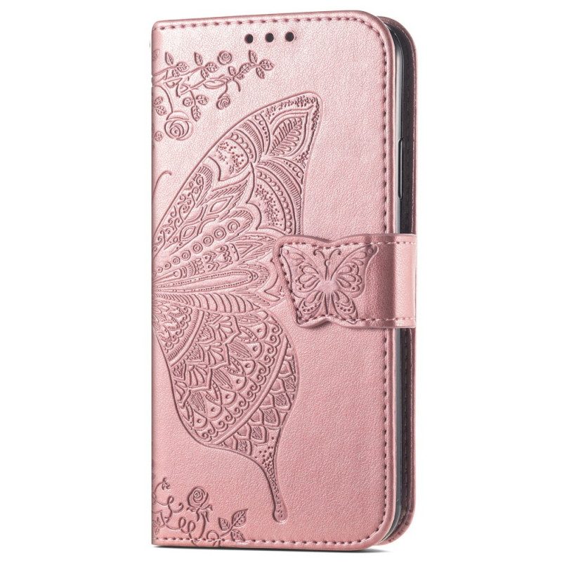 Custodia A Portafoglio Samsung Galaxy A33 5G Mezze Farfalle