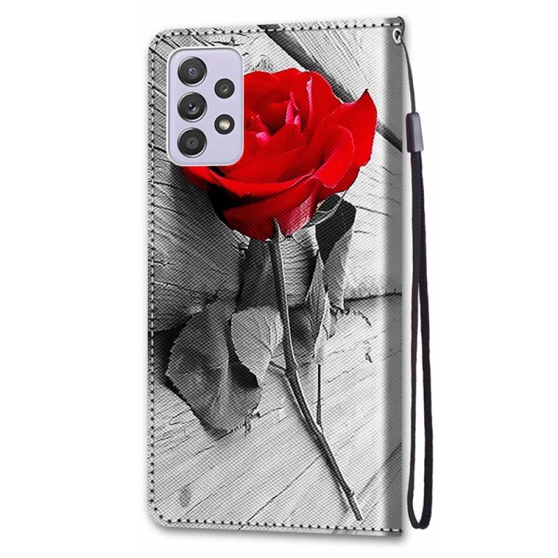 Custodia A Portafoglio Samsung Galaxy A33 5G Rosa Romantico