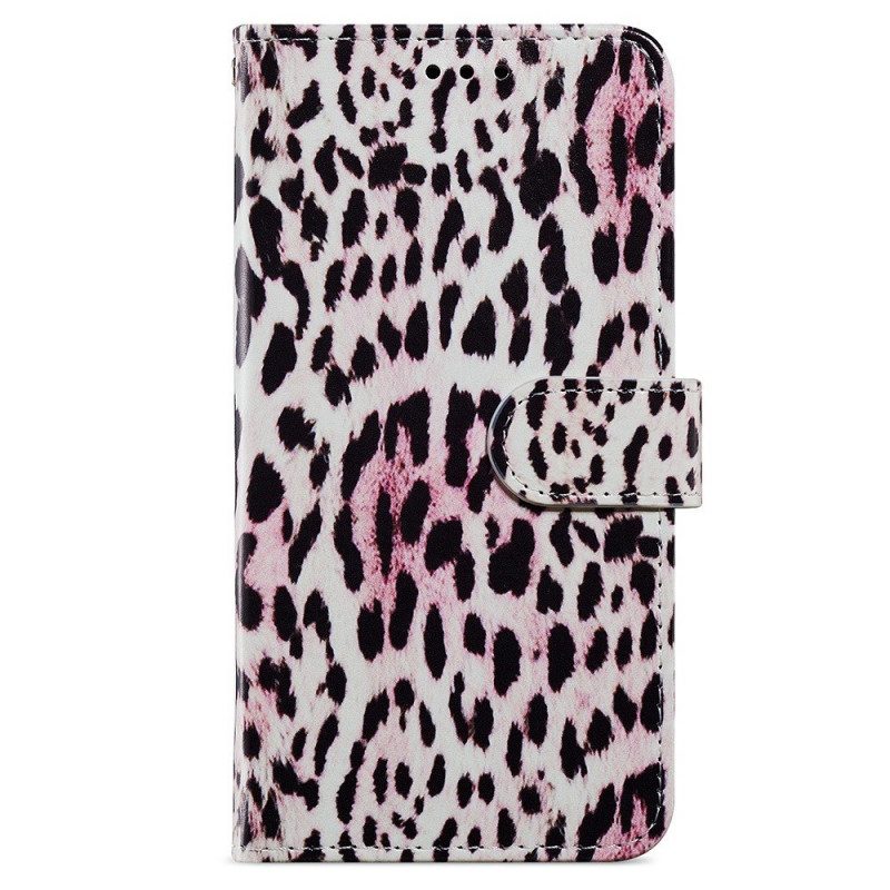 Custodia in pelle Samsung Galaxy A33 5G Leopardato