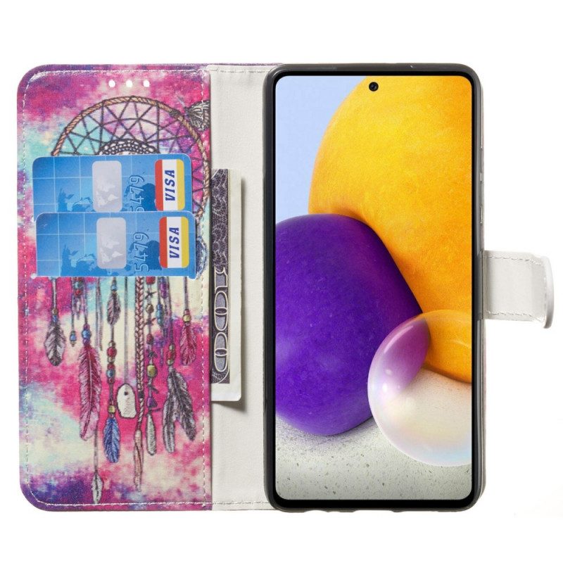 Custodia in pelle Samsung Galaxy A33 5G Lo Stile Acchiappasogni