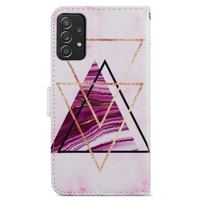 Custodia in pelle Samsung Galaxy A33 5G Marmo Intenso