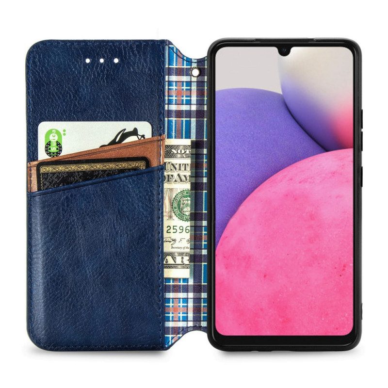 Folio Cover Samsung Galaxy A33 5G Custodia in pelle Cubi 3d