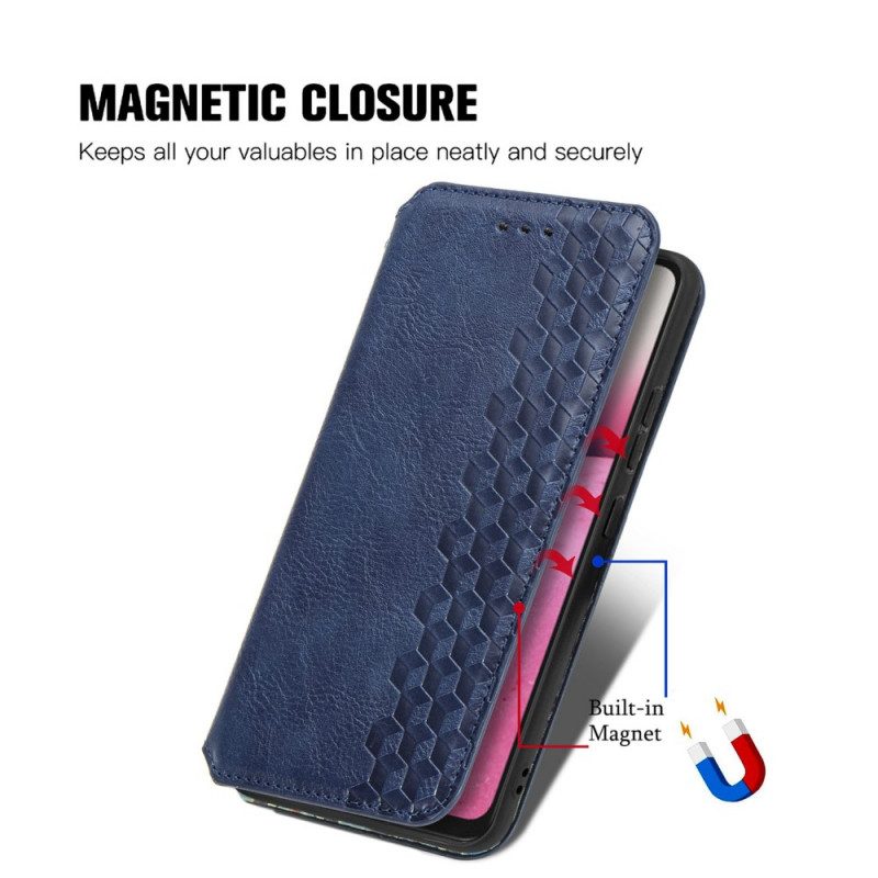 Folio Cover Samsung Galaxy A33 5G Custodia in pelle Cubi 3d