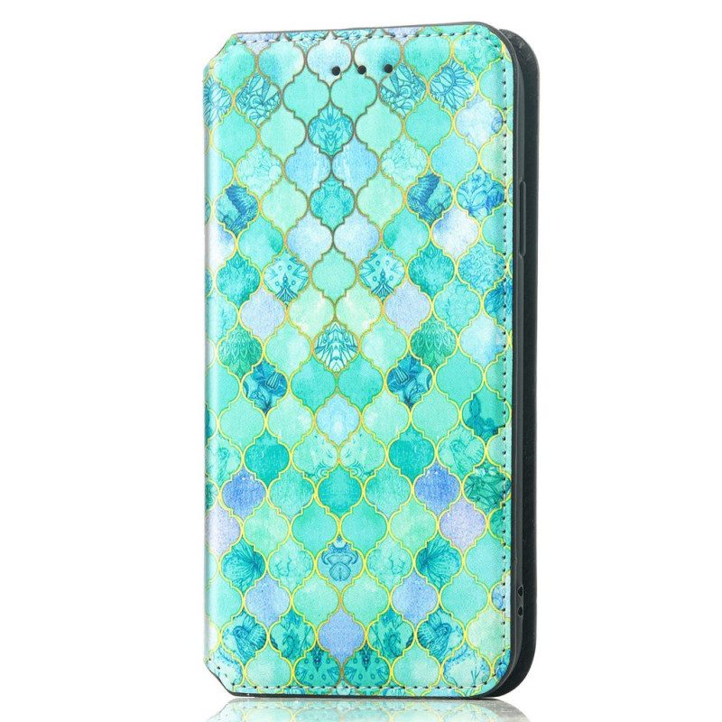 Folio Cover Samsung Galaxy A33 5G Custodia in pelle Progettazione Caseneo Rfid