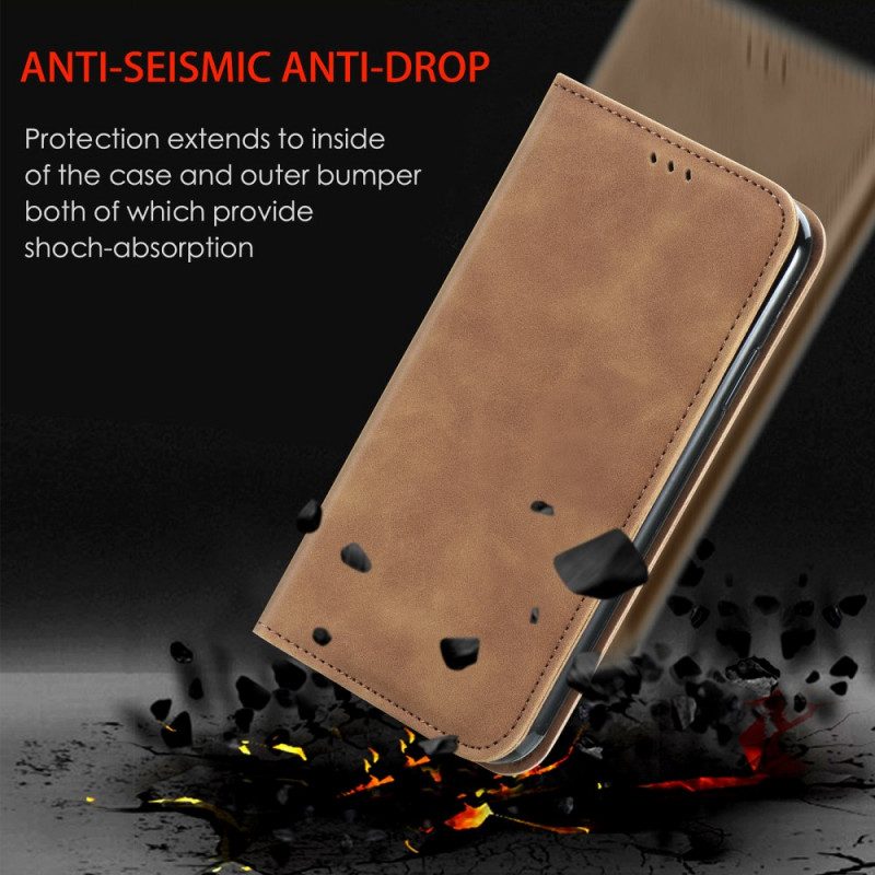 Folio Cover Samsung Galaxy A33 5G Custodia in pelle Tocco Di Pelle