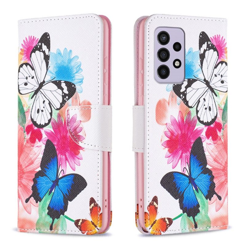 Folio Cover Samsung Galaxy A33 5G Farfalle Superbe