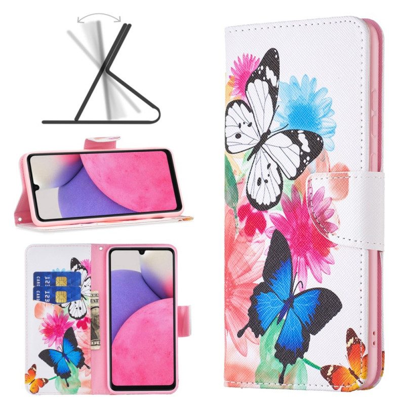 Folio Cover Samsung Galaxy A33 5G Farfalle Superbe