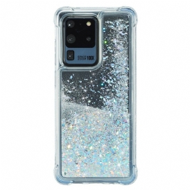 Cover Samsung Galaxy S20 Ultra Angoli Rinforzati Con Glitter