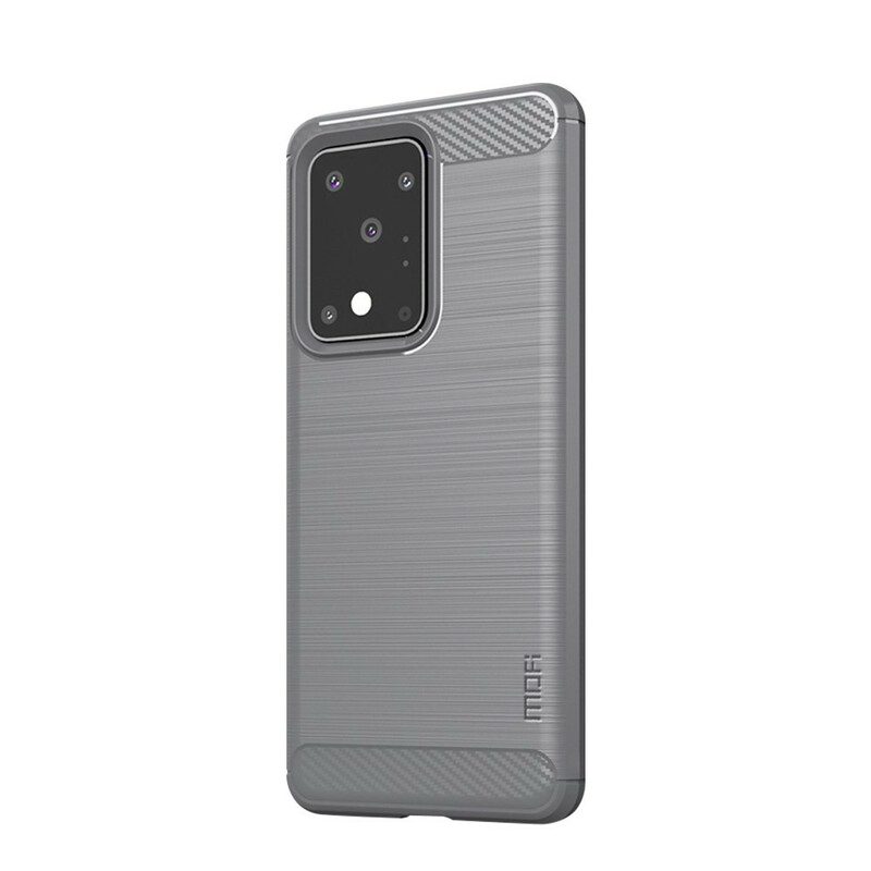 Cover Samsung Galaxy S20 Ultra Fibra Di Carbonio Spazzolata Mofi