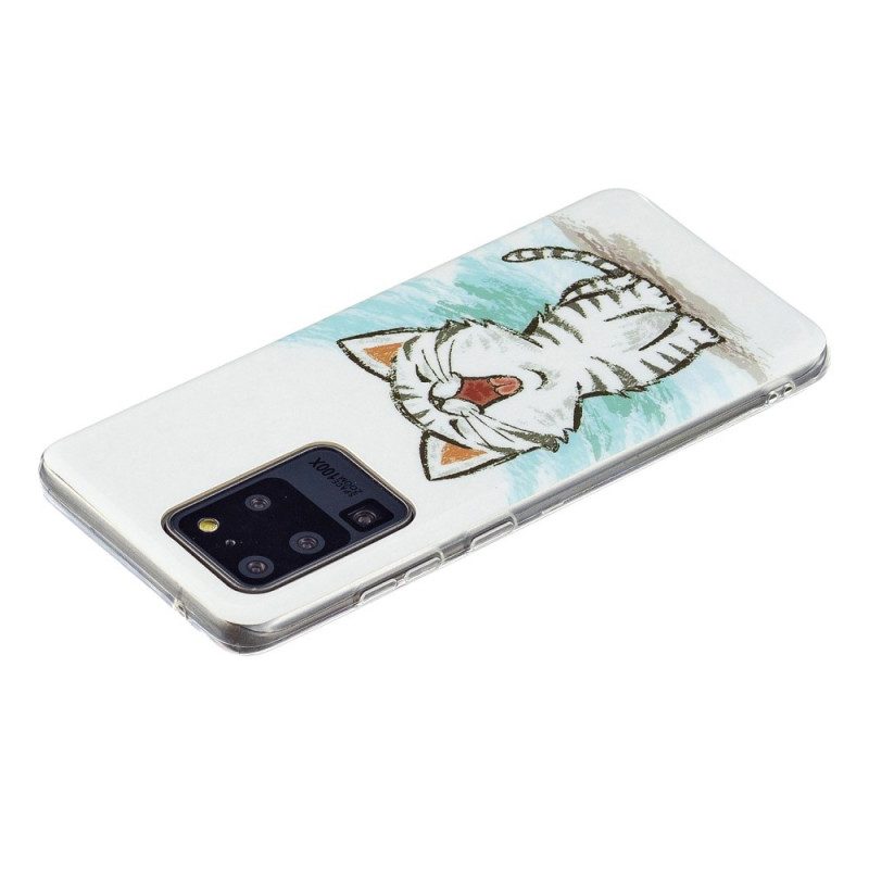 Cover Samsung Galaxy S20 Ultra Gatto Fluorescente