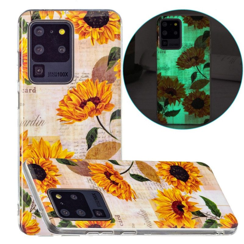 Cover Samsung Galaxy S20 Ultra Girasoli Fluorescenti