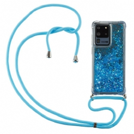 Cover Samsung Galaxy S20 Ultra Paillettes Con Coulisse