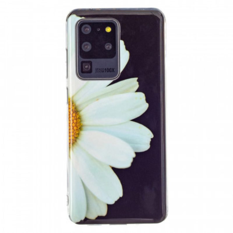 Cover Samsung Galaxy S20 Ultra Serie Di Fiori Fluorescenti