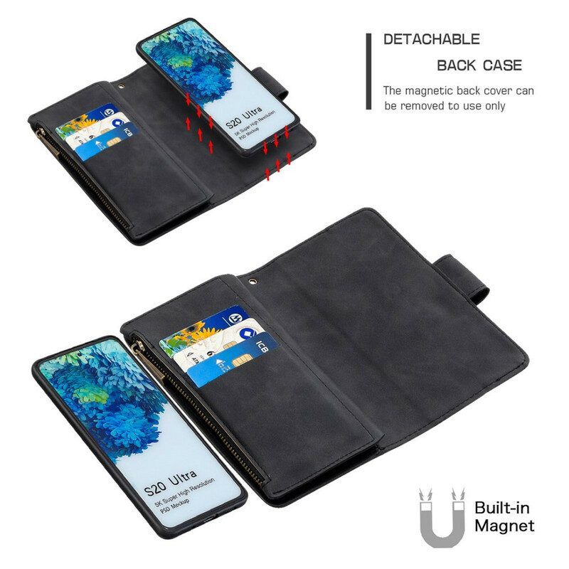 Cover Samsung Galaxy S20 Ultra Staccabile Con Zip