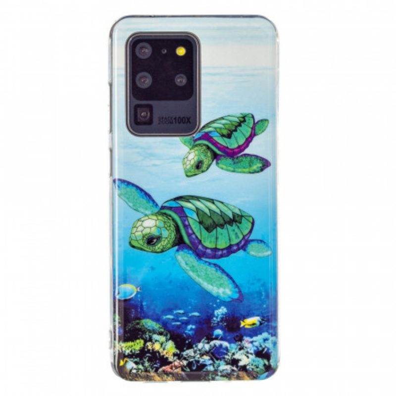 Cover Samsung Galaxy S20 Ultra Tartarughe Fluorescenti