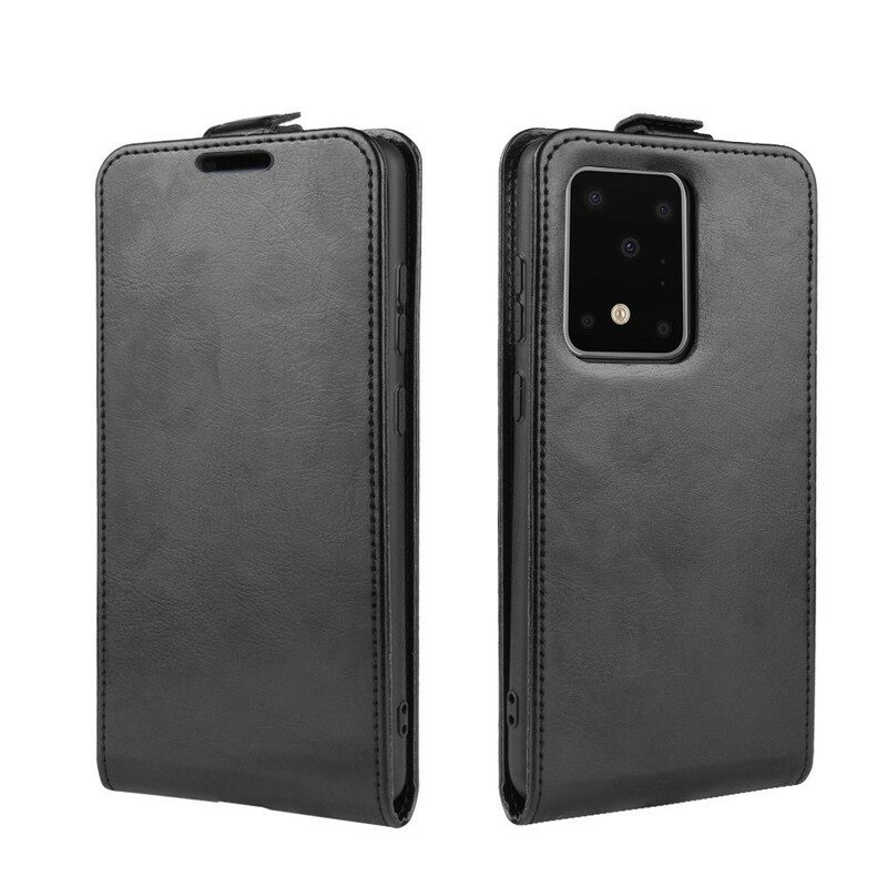 Custodia in pelle Samsung Galaxy S20 Ultra Folio Cover Effetto Pelle Pieghevole