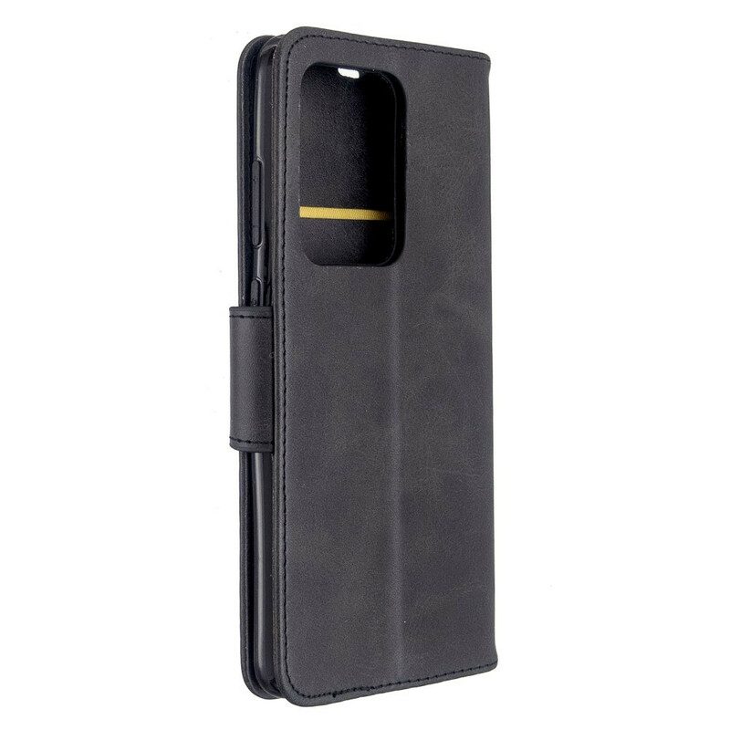 Custodia in pelle Samsung Galaxy S20 Ultra Folio Cover Lembo Liscio Obliquo