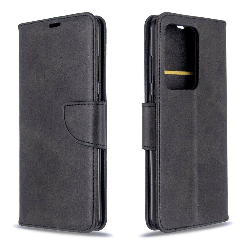 Custodia in pelle Samsung Galaxy S20 Ultra Folio Cover Lembo Liscio Obliquo