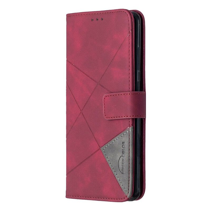 Custodia in pelle Samsung Galaxy S20 Ultra Triangoli Di Colore Binfen