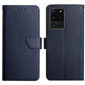 Custodia in pelle Samsung Galaxy S20 Ultra Vera Pelle Nappa