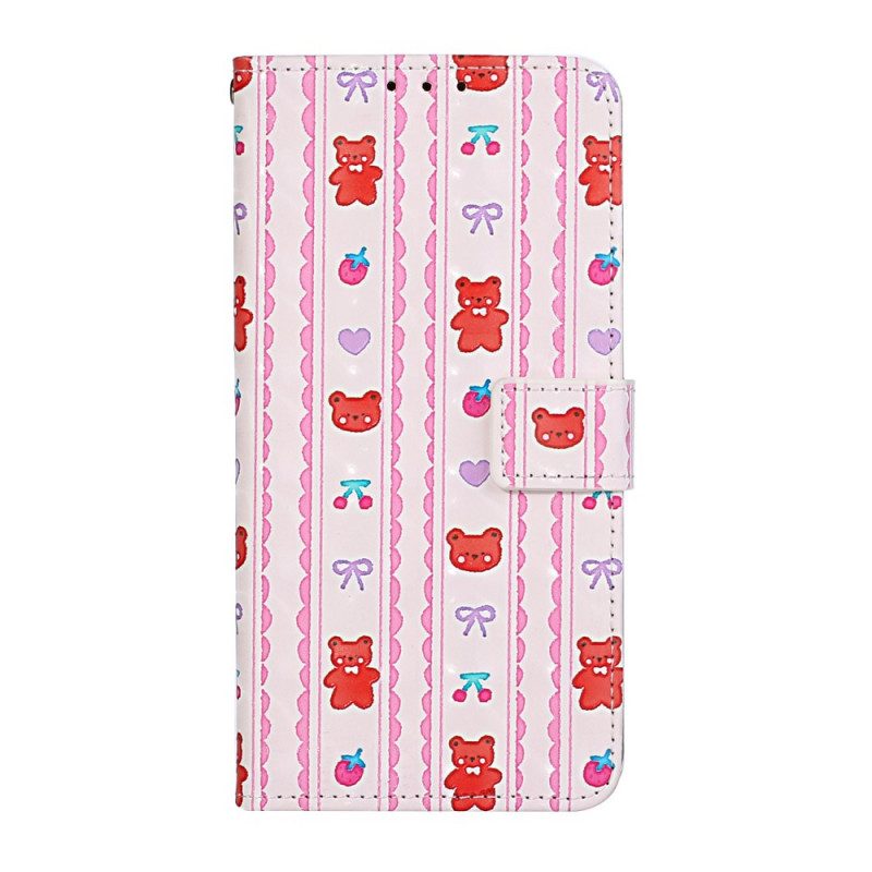 Folio Cover Samsung Galaxy S20 Ultra Con Cinturino Regolabile Teddy Bears