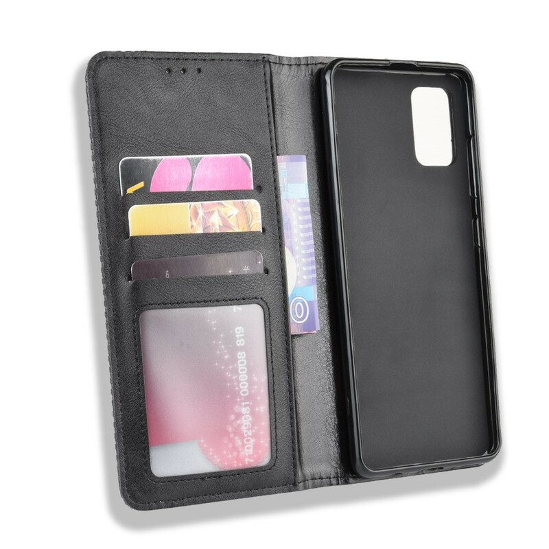 Folio Cover Samsung Galaxy S20 Ultra Custodia in pelle Effetto Pelle Vintage Stilizzato